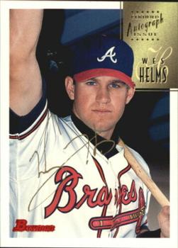 1997 Bowman - Certified Autographs Gold Ink #CA36 Wes Helms Front