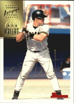 1997 Bowman - Certified Autographs Gold Ink #CA88 Ron Wright Front