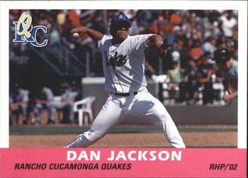 2002 Grandstand Rancho Cucamonga Quakes #NNO Dan Jackson Front