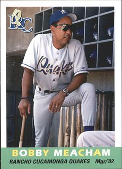 2002 Grandstand Rancho Cucamonga Quakes #NNO Bobby Meacham Front