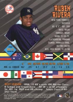 1997 Bowman - International Best Atomic Refractors #BBI 15 Ruben Rivera Back
