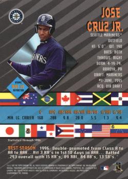 1997 Bowman - International Best Atomic Refractors #BBI 19 Jose Cruz Jr. Back