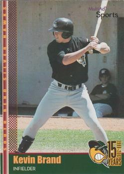 2002 MultiAd South Bend Silver Hawks #15 Kevin Brand Front