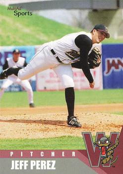 2002 MultiAd Wisconsin Timber Rattlers #18 Jeff Perez Front