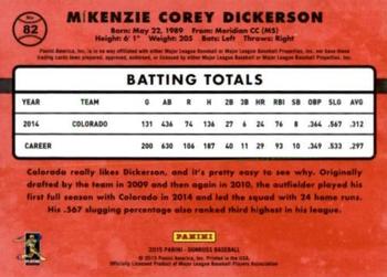 2015 Donruss - Stat Line Career #82 Corey Dickerson Back