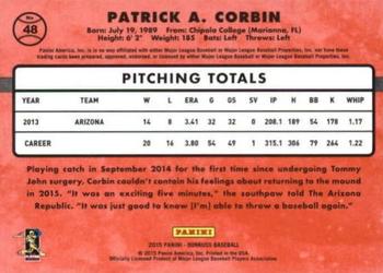 2015 Donruss - Press Proofs Gold #48 Patrick Corbin Back