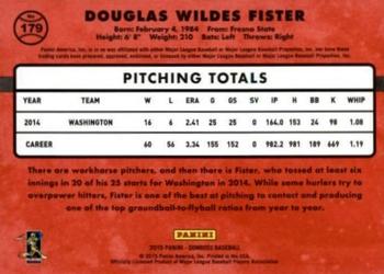 2015 Donruss - Press Proofs Gold #179 Doug Fister Back