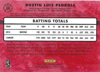 2015 Donruss - Stat Line Season #60 Dustin Pedroia Back