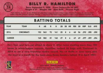2015 Donruss - Press Proofs Silver #74 Billy Hamilton Back