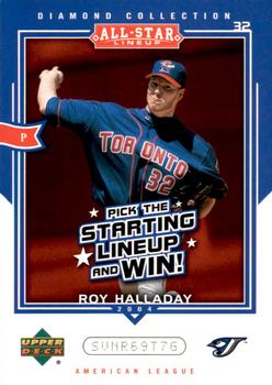 2004 Upper Deck Diamond Collection All-Star Lineup - Game Cards #AS-RH Roy Halladay Front