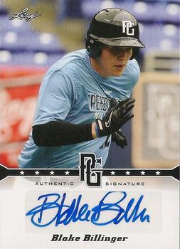 2013 Leaf Perfect Game - Autographs #A-BB1 Blake Billinger Front
