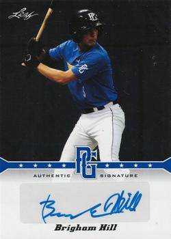 2013 Leaf Perfect Game - Autographs Blue #A-BH1 Brigham Hill Front