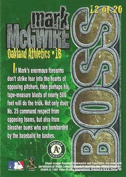 1997 Circa - Super Boss #12 Mark McGwire Back