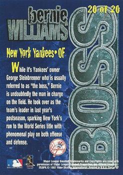 1997 Circa - Super Boss #20 Bernie Williams Back