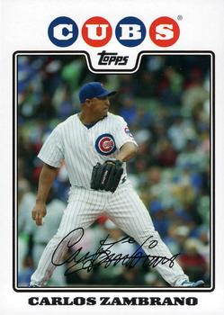 2008 Topps Gift Sets Chicago Cubs #5 Carlos Zambrano Front