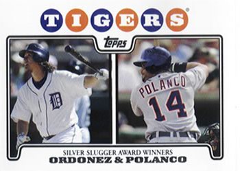 2008 Topps Gift Sets Detroit Tigers #9 Magglio Ordonez / Placido Polanco Front
