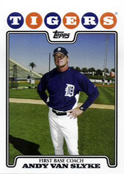 2008 Topps Gift Sets Detroit Tigers #26 Andy Van Slyke Front