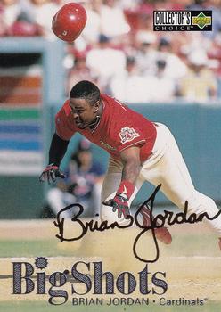 1997 Collector's Choice - Big Shots Gold Signatures #3 Brian Jordan Front