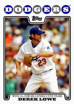 2008 Topps Gift Sets Los Angeles Dodgers #53 Derek Lowe Front