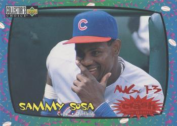 1997 Collector's Choice - You Crash the Game #CG8 Sammy Sosa Front