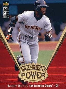1997 Collector's Choice - Premier Power Gold #PP9 Barry Bonds Front