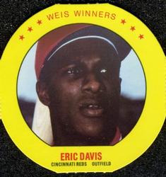 1987 Weis Winners Discs #7 Eric Davis Front