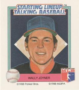1988 Parker Bros. Starting Lineup Talking Baseball California Angels #13 Wally Joyner Front