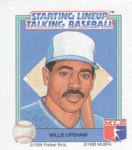 1988 Parker Bros. Starting Lineup Talking Baseball Toronto Blue Jays #13 Willie Upshaw Front