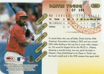 1997 Donruss - Press Proofs Gold #363 Dmitri Young Back