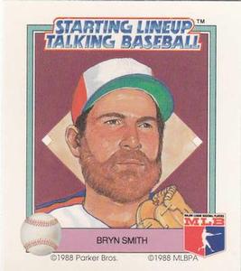 1988 Parker Bros. Starting Lineup Talking Baseball Montreal Expos #25 Bryn Smith Front