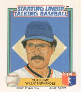 1988 Parker Bros. Starting Lineup Talking Baseball Detroit Tigers #29 Guillermo Hernandez Front