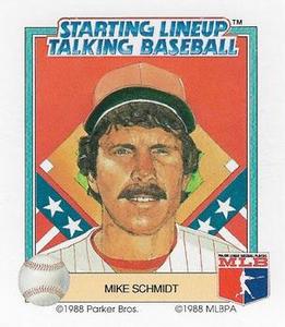 1988 Parker Bros. Starting Lineup Talking Baseball Philadelphia Phillies #15 Mike Schmidt Front