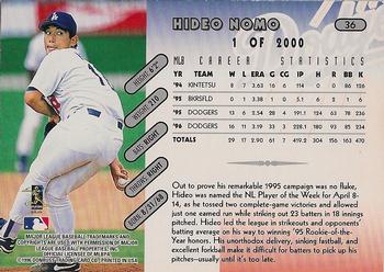 1997 Donruss - Press Proofs Silver #36 Hideo Nomo Back