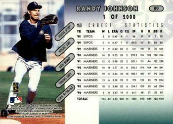 1997 Donruss - Press Proofs Silver #89 Randy Johnson Back