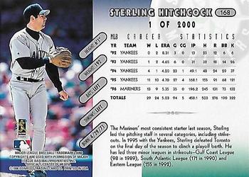 1997 Donruss - Press Proofs Silver #168 Sterling Hitchcock Back