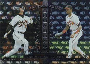 1997 Donruss - Press Proofs Silver #440 Fred McGriff / Raphael Palmeiro Front