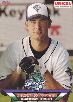 2006 Choice Vermont Lake Monsters #05 Brandon Conway Front