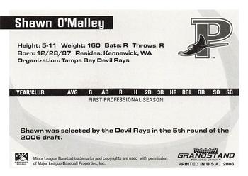 2006 Grandstand Appalachian League Top Prospects #NNO Shawn O'Malley Back