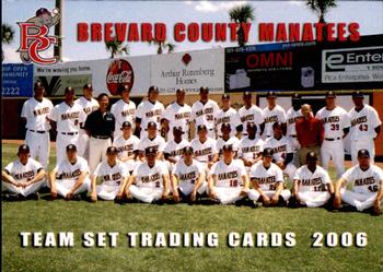 2006 Grandstand Brevard County Manatees #1 Cover Card Front