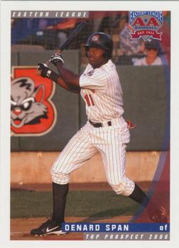 2006 Grandstand Eastern League Top Prospects #NNO Denard Span Front