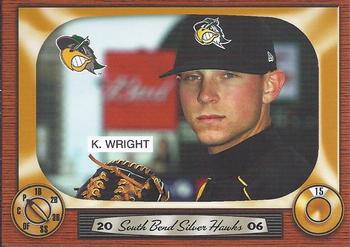 2006 Grandstand South Bend Silver Hawks #NNO Kyle Wright Front