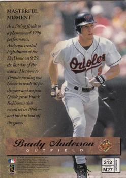 1997 Finest - Embossed #312 Brady Anderson Back