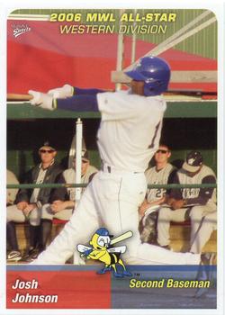 2006 MultiAd Midwest League All-Stars Western Division #24 Josh Johnson Front