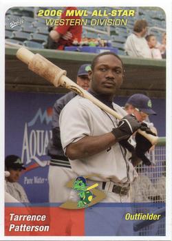 2006 MultiAd Midwest League All-Stars Western Division #26 Tarrence Patterson Front