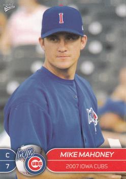 2007 MultiAd Iowa Cubs #28 Mike Mahoney Front