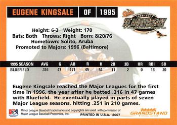 2007 Grandstand Bluefield Orioles 50th Anniversary #NNO Eugene Kingsale Back