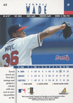 1997 New Pinnacle - Artist's Proofs #62 Terrell Wade Back