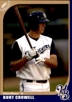 2007 Grandstand Helena Brewers #NNO Kurt Crowell Front