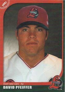 2007 Grandstand Great Lakes Loons #NNO David Pfeiffer Front