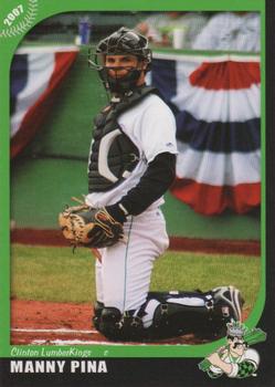 2007 Grandstand Clinton LumberKings #NNO Manny Pina Front